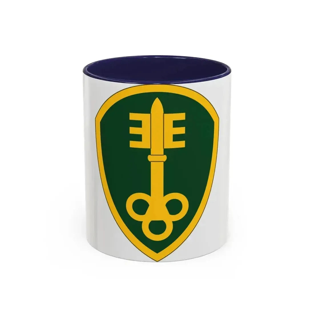 300 Military Police Brigade (U.S. Army) Accent Coffee Mug 11oz Navy - Go Mug Yourself