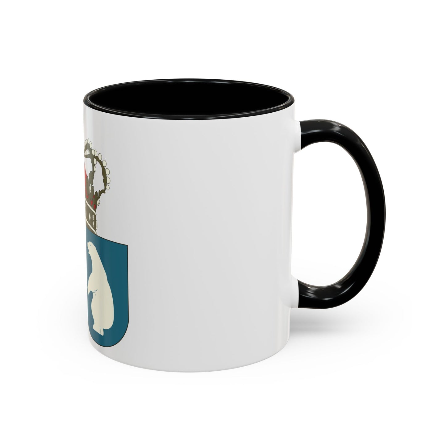 Coat of arms of the County of Greenland - Accent Coffee Mug
