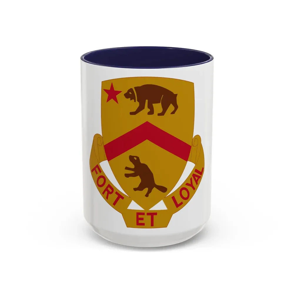 301 Cavalry Regiment (U.S. Army) Accent Coffee Mug 15oz Navy - Go Mug Yourself