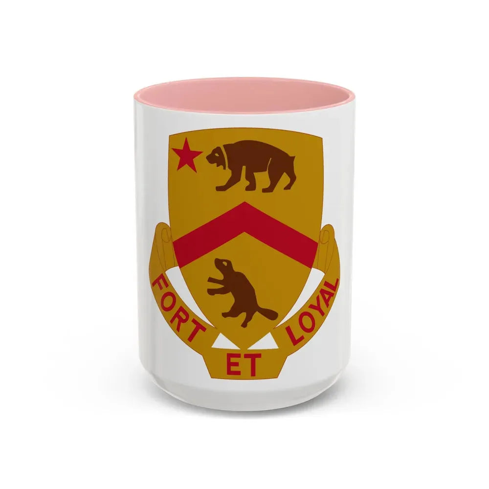 301 Cavalry Regiment (U.S. Army) Accent Coffee Mug 15oz Pink - Go Mug Yourself