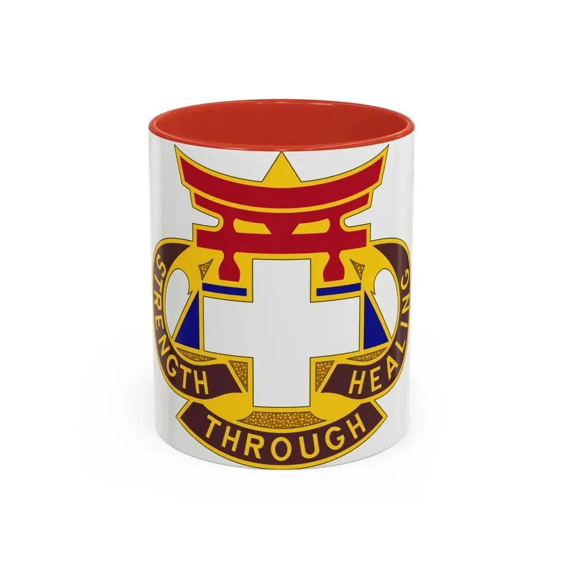 301 Field Hospital (U.S. Army) Accent Coffee Mug 11oz Red - Go Mug Yourself
