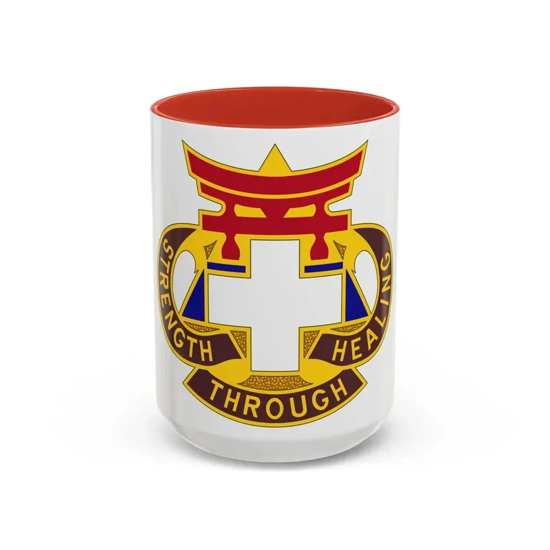 301 Field Hospital (U.S. Army) Accent Coffee Mug 15oz Red - Go Mug Yourself