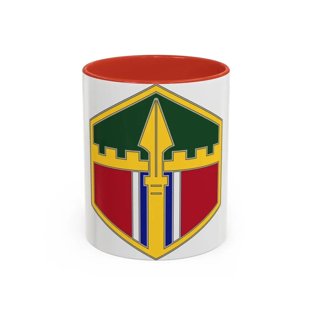 301 Maneuver Enhancement Brigade (U.S. Army) Accent Coffee Mug 11oz Red - Go Mug Yourself