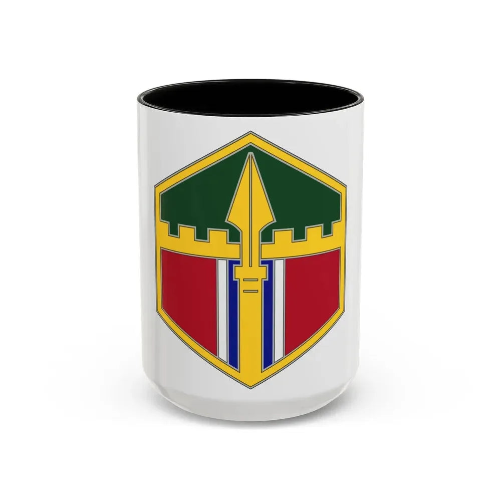 301 Maneuver Enhancement Brigade (U.S. Army) Accent Coffee Mug 15oz Black - Go Mug Yourself
