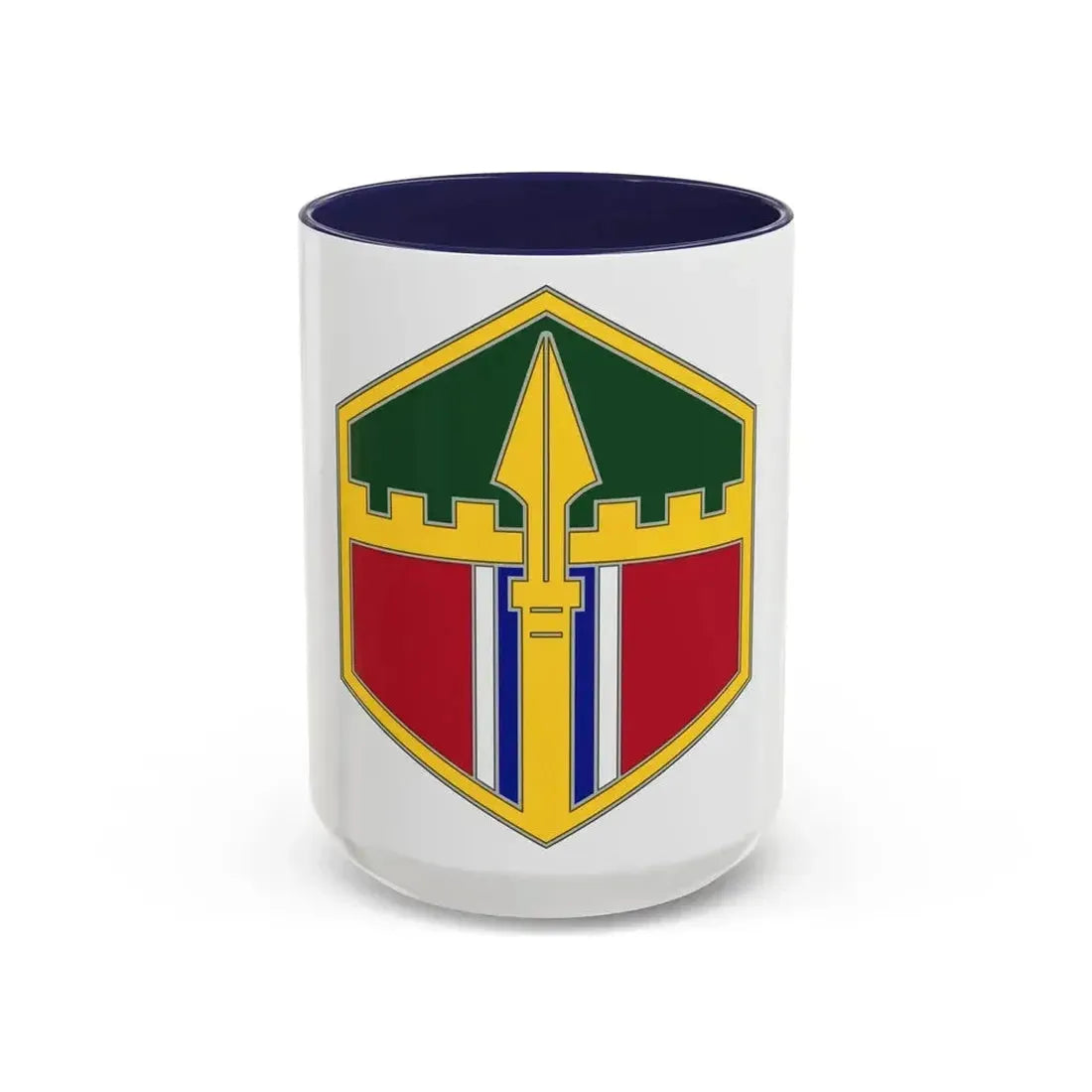 301 Maneuver Enhancement Brigade (U.S. Army) Accent Coffee Mug 15oz Navy - Go Mug Yourself
