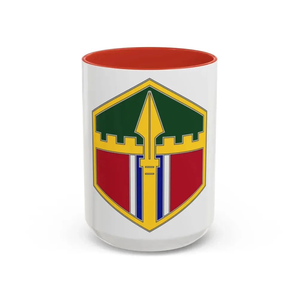 301 Maneuver Enhancement Brigade (U.S. Army) Accent Coffee Mug 15oz Red - Go Mug Yourself