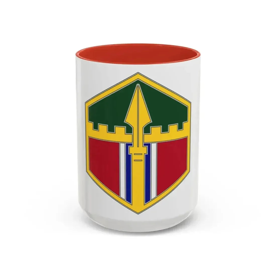 301 Maneuver Enhancement Brigade (U.S. Army) Accent Coffee Mug 15oz Red - Go Mug Yourself