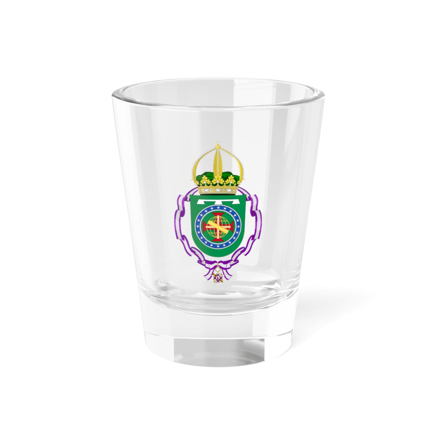 Coat of Arms of Isabel Princess Imperial of Brazil Order of Maria Luisa (Brazil) (Coat of Arms) Shot Glass 1.5oz
