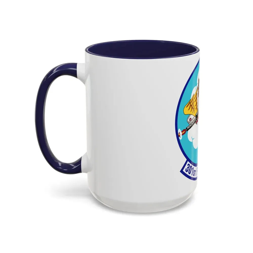 301st Fighter Squadron AETC Emblem (U.S. Air Force) Accent Coffee Mug - Go Mug Yourself