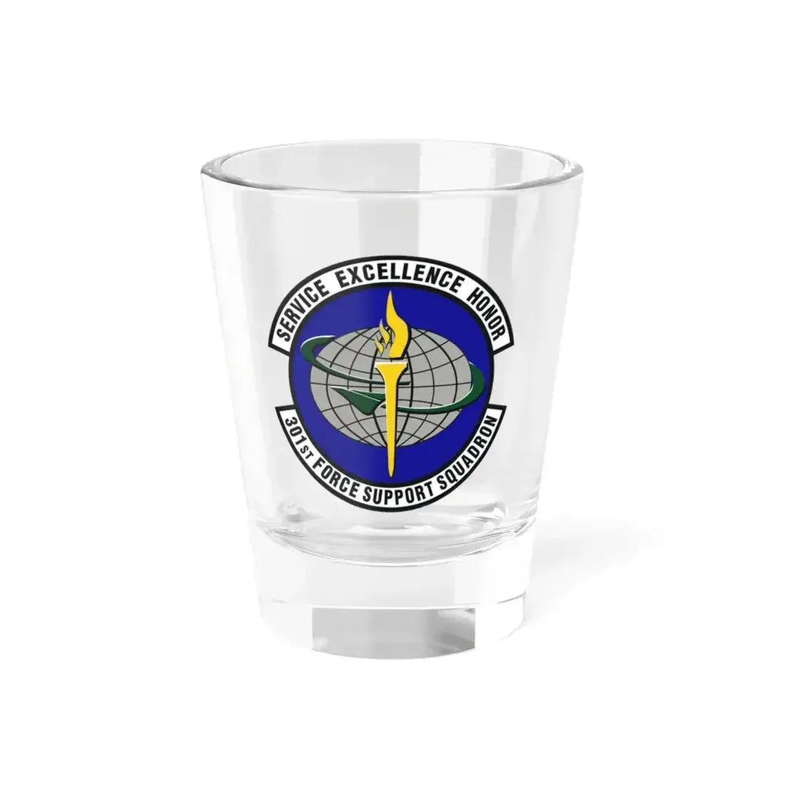 301st Force Support Squadron (U.S. Air Force) Shot Glass 1.5oz 1.5oz - Go Mug Yourself