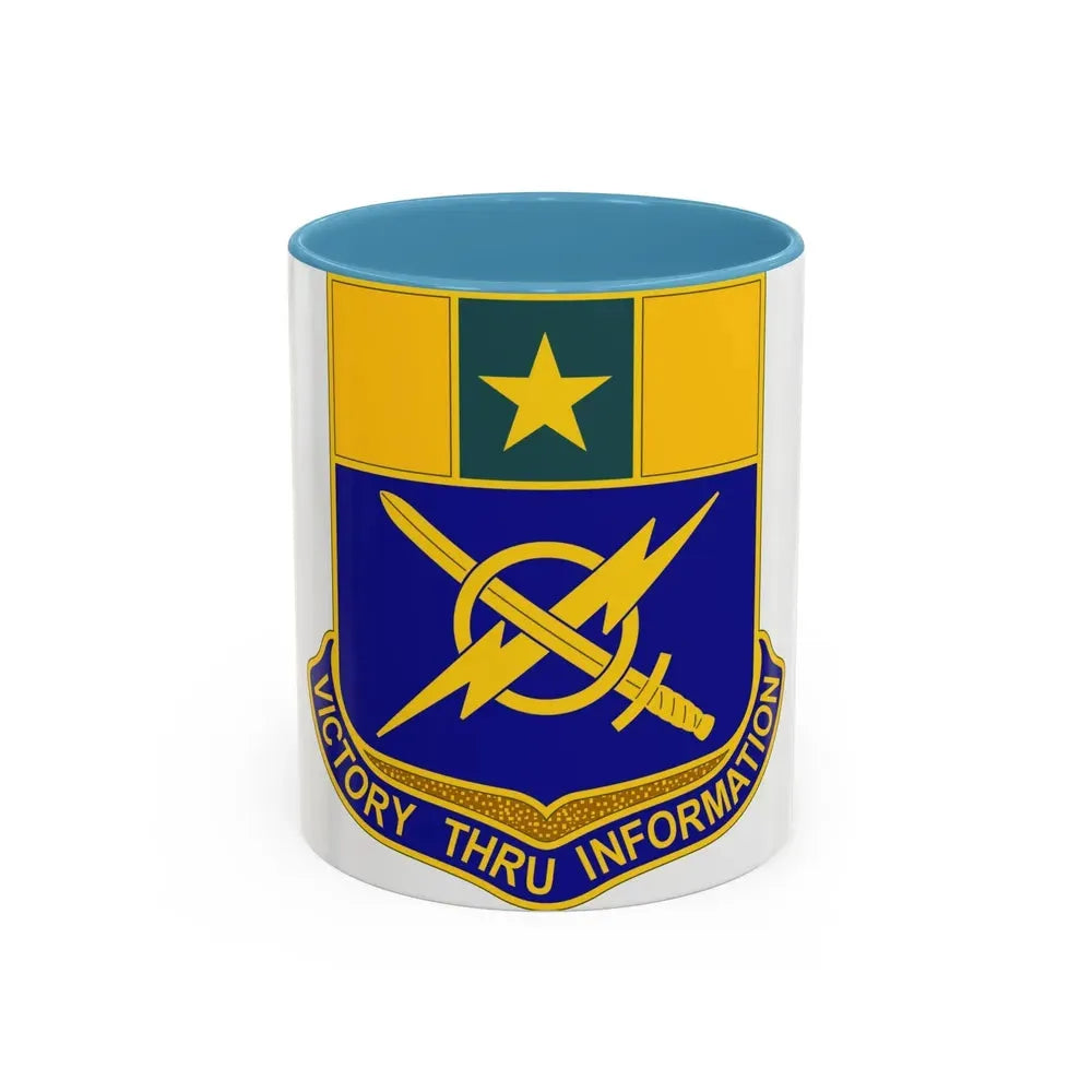 302 Information Operations Battalion (U.S. Army) Accent Coffee Mug 11oz Light Blue - Go Mug Yourself