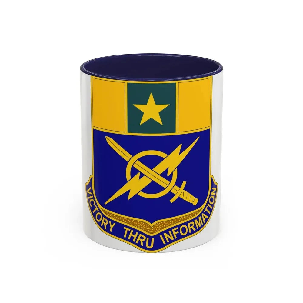 302 Information Operations Battalion (U.S. Army) Accent Coffee Mug 11oz Navy - Go Mug Yourself