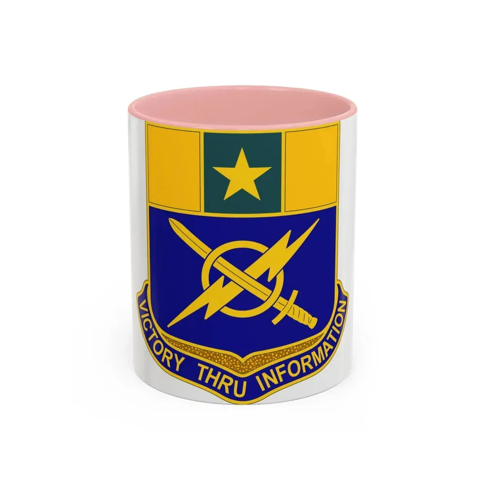 302 Information Operations Battalion (U.S. Army) Accent Coffee Mug 11oz Pink - Go Mug Yourself