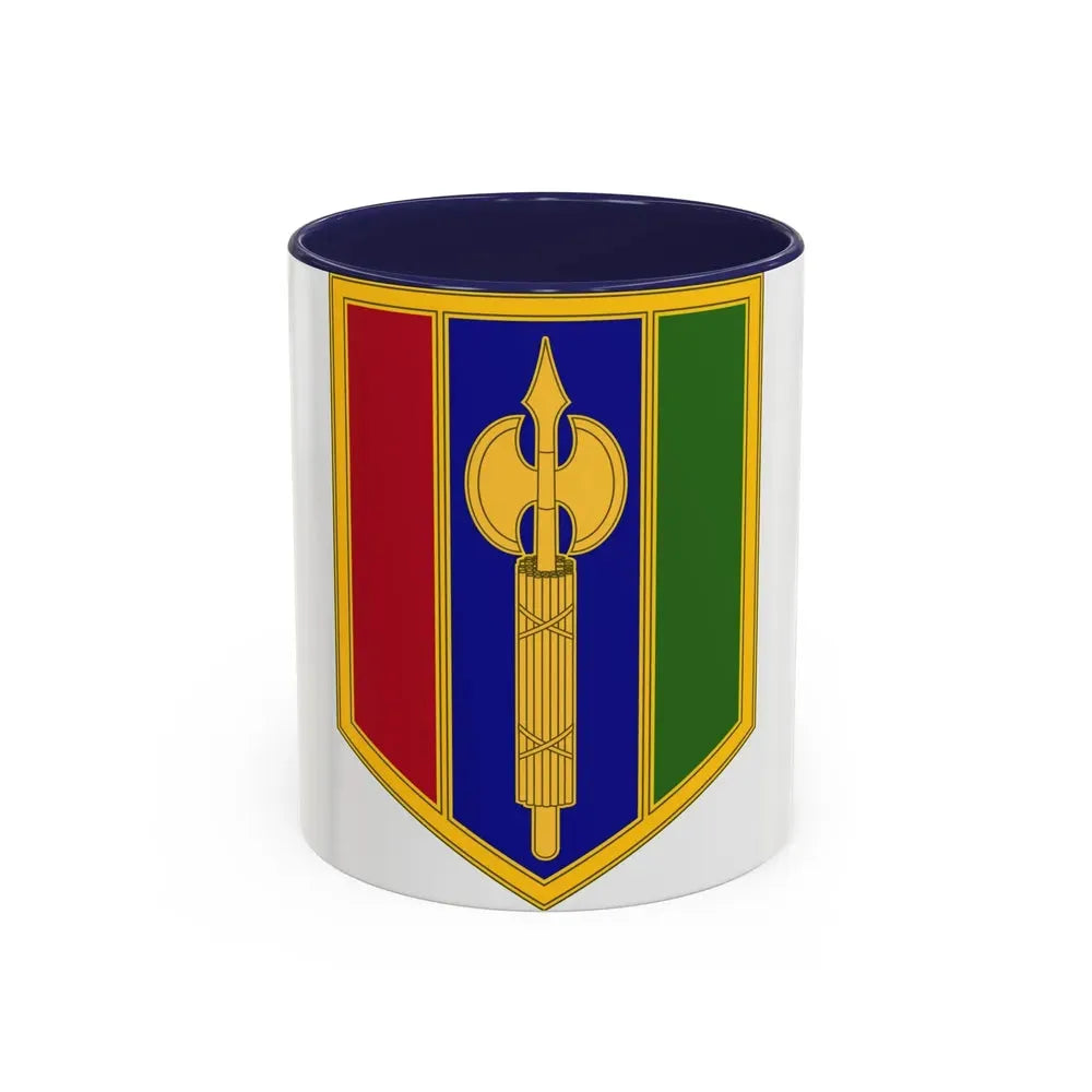 302 Maneuver Enhancement Brigade (U.S. Army) Accent Coffee Mug 11oz Navy - Go Mug Yourself