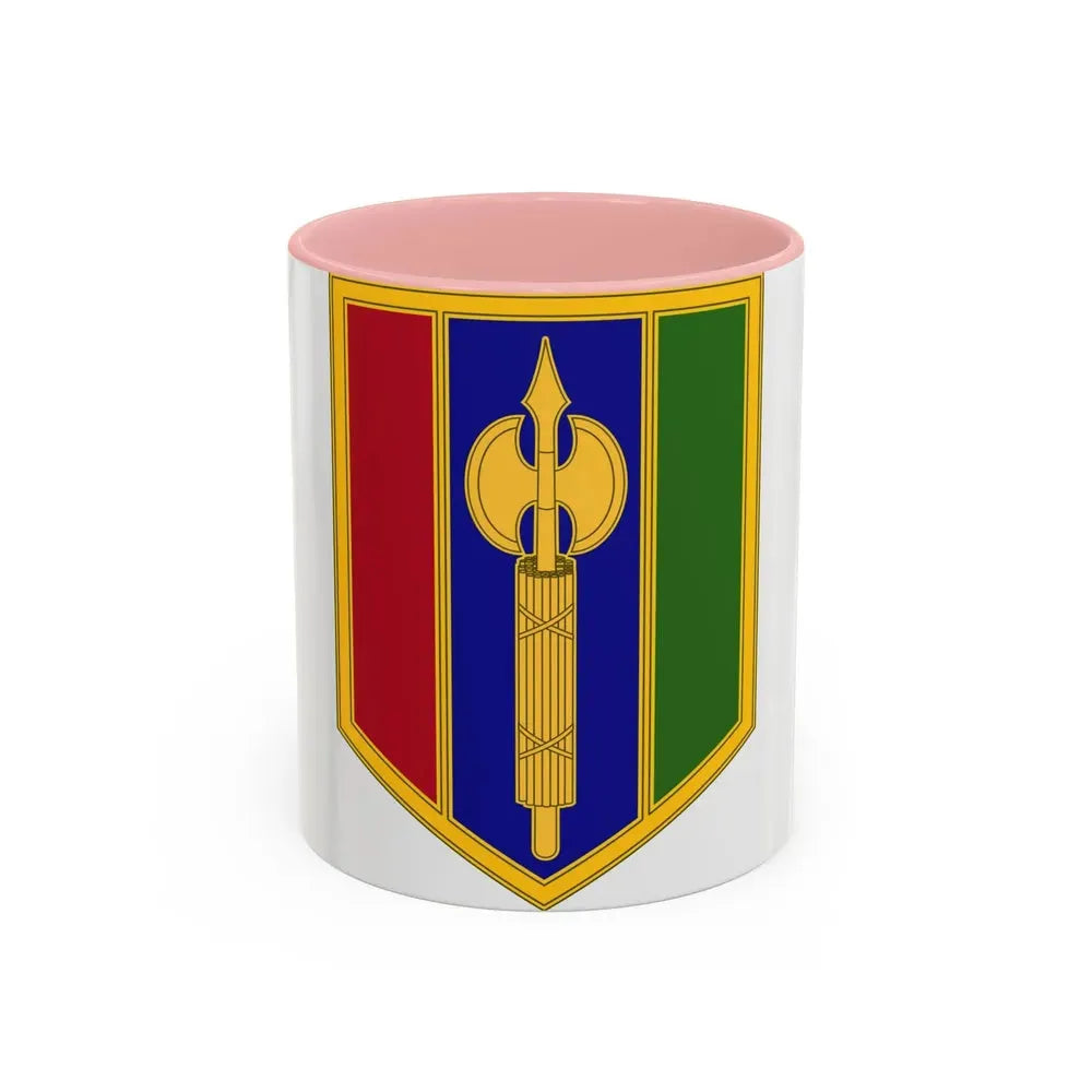 302 Maneuver Enhancement Brigade (U.S. Army) Accent Coffee Mug 11oz Pink - Go Mug Yourself