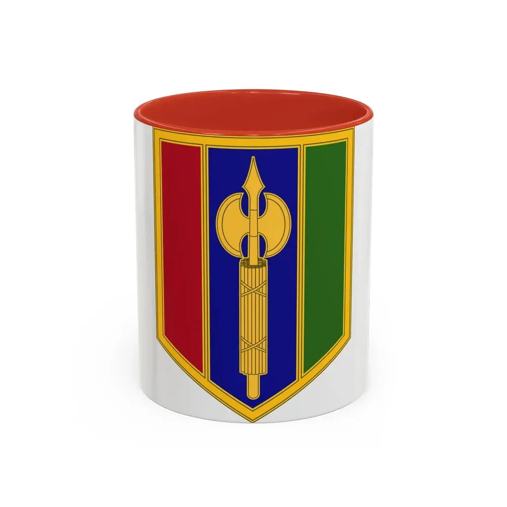 302 Maneuver Enhancement Brigade (U.S. Army) Accent Coffee Mug 11oz Red - Go Mug Yourself