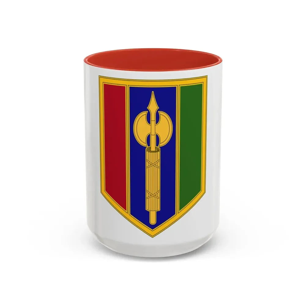 302 Maneuver Enhancement Brigade (U.S. Army) Accent Coffee Mug 15oz Red - Go Mug Yourself
