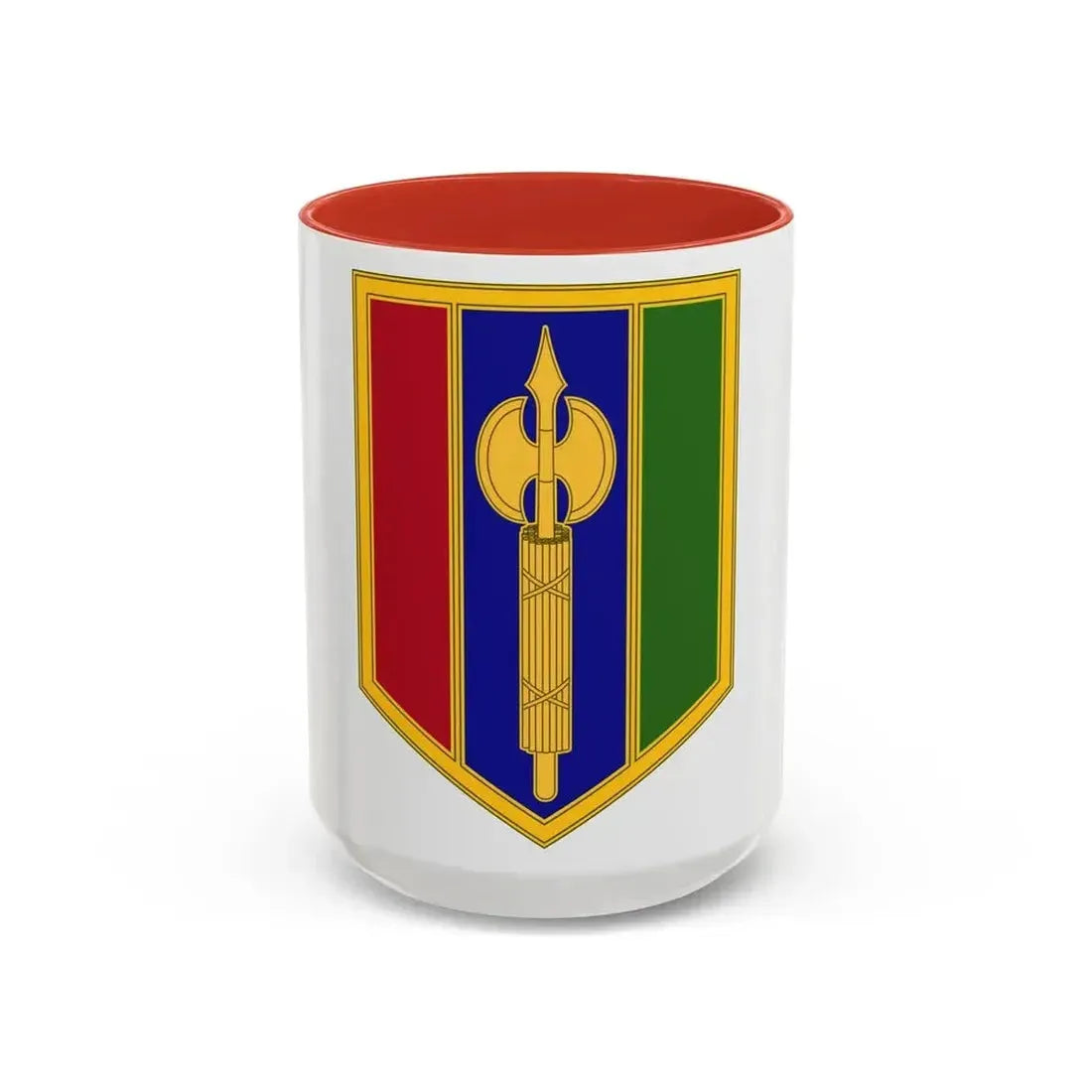 302 Maneuver Enhancement Brigade (U.S. Army) Accent Coffee Mug 15oz Red - Go Mug Yourself