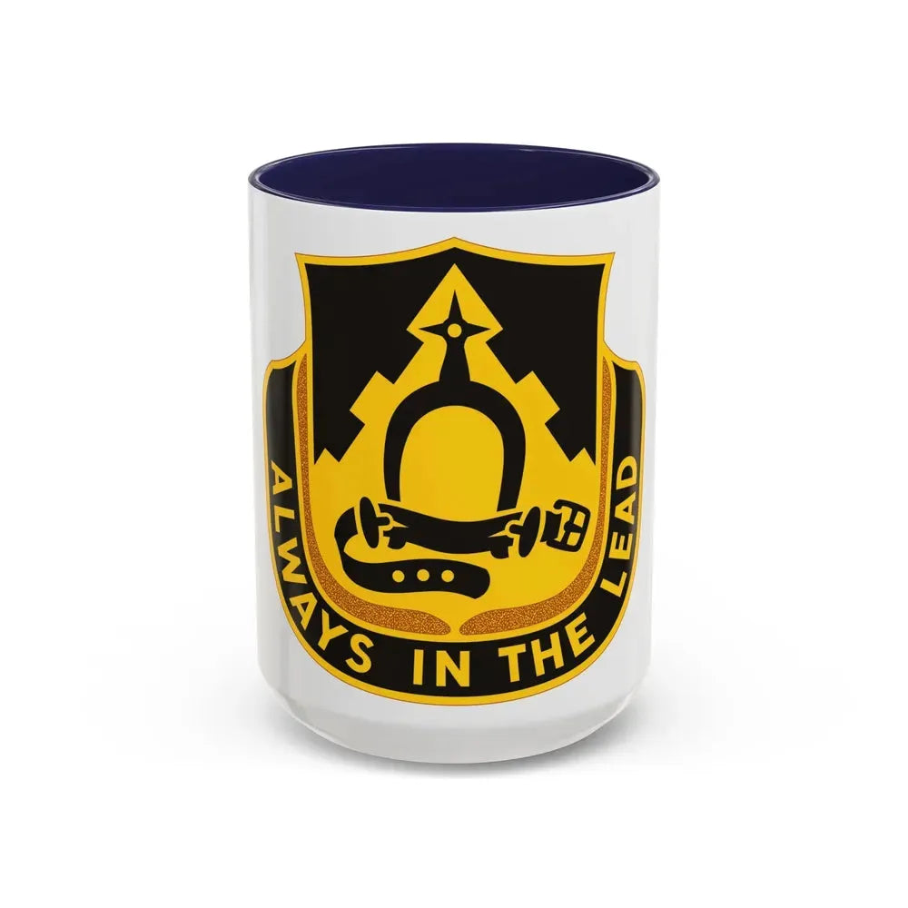 303 Cavalry Regiment WAARNG (U.S. Army) Accent Coffee Mug 15oz Navy - Go Mug Yourself