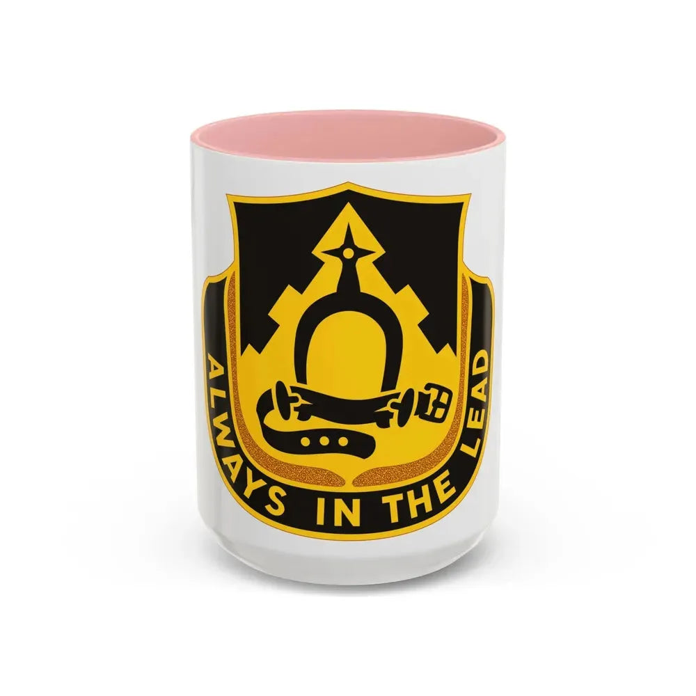 303 Cavalry Regiment WAARNG (U.S. Army) Accent Coffee Mug 15oz Pink - Go Mug Yourself