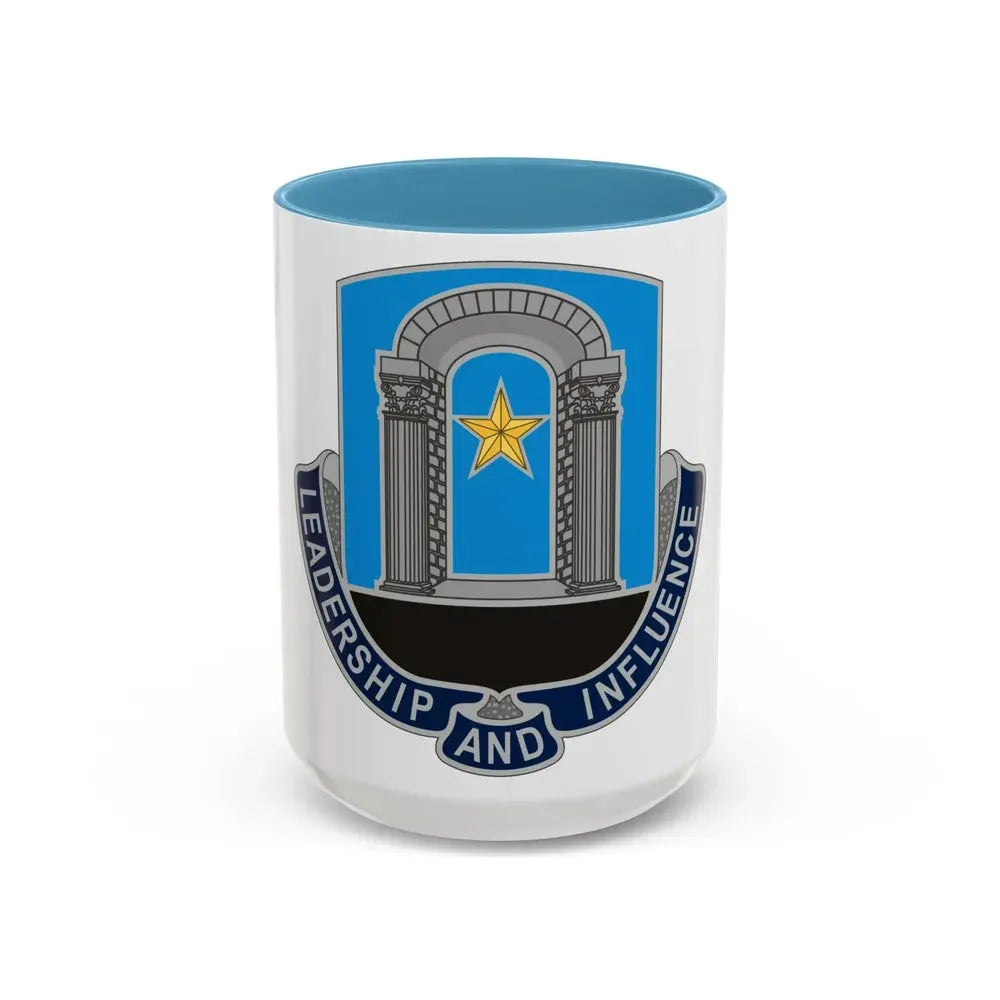303 Information Operations Battalion (U.S. Army) Accent Coffee Mug 15oz Light Blue - Go Mug Yourself