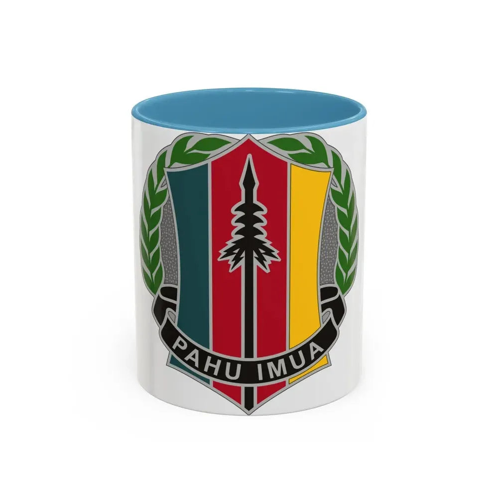 303 Maneuver Enhancement Brigade 2 (U.S. Army) Accent Coffee Mug 11oz Light Blue - Go Mug Yourself