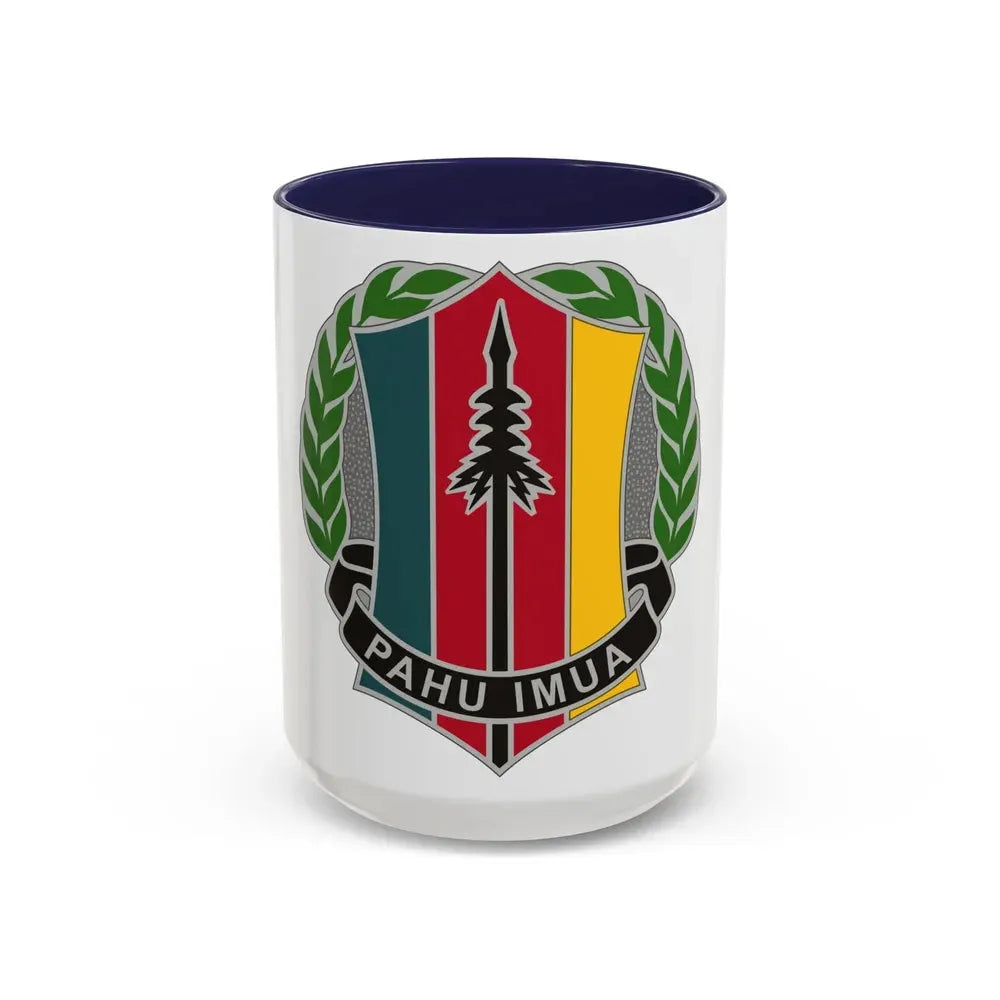 303 Maneuver Enhancement Brigade 2 (U.S. Army) Accent Coffee Mug 15oz Navy - Go Mug Yourself