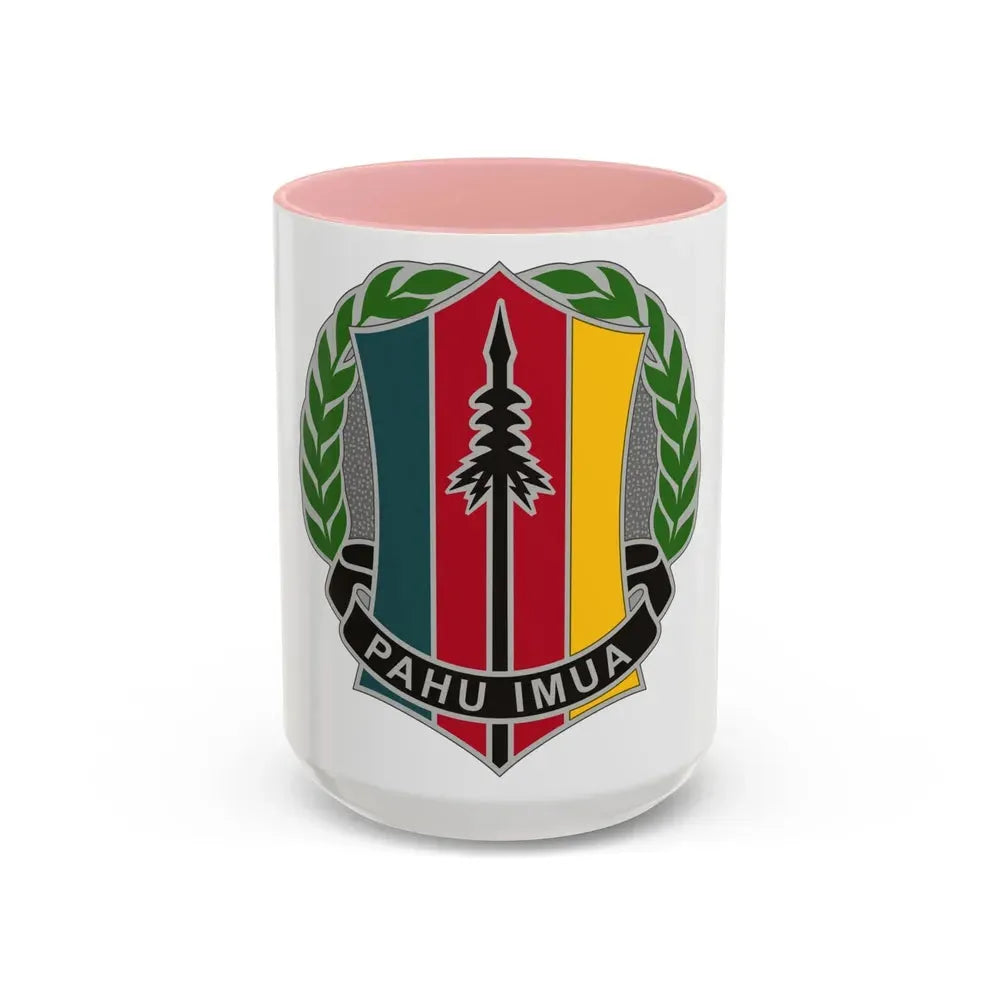 303 Maneuver Enhancement Brigade 2 (U.S. Army) Accent Coffee Mug 15oz Pink - Go Mug Yourself