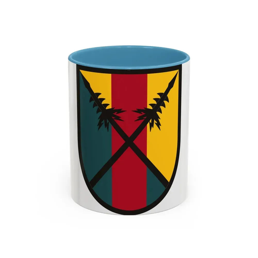 303 Maneuver Enhancement Brigade (U.S. Army) Accent Coffee Mug 11oz Light Blue - Go Mug Yourself