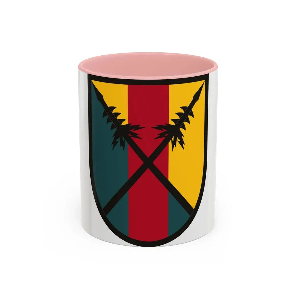 303 Maneuver Enhancement Brigade (U.S. Army) Accent Coffee Mug 11oz Pink - Go Mug Yourself