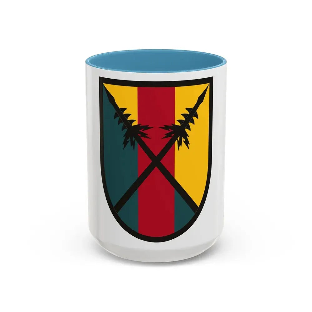 303 Maneuver Enhancement Brigade (U.S. Army) Accent Coffee Mug 15oz Light Blue - Go Mug Yourself