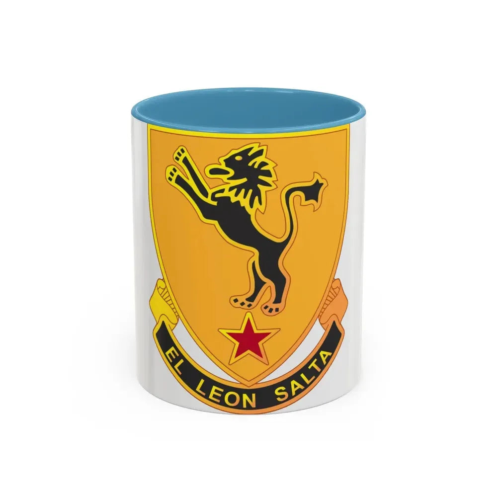 304 Cavalry Regiment (U.S. Army) Accent Coffee Mug 11oz Light Blue - Go Mug Yourself