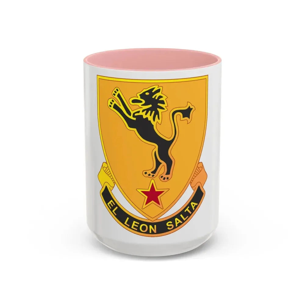 304 Cavalry Regiment (U.S. Army) Accent Coffee Mug 15oz Pink - Go Mug Yourself