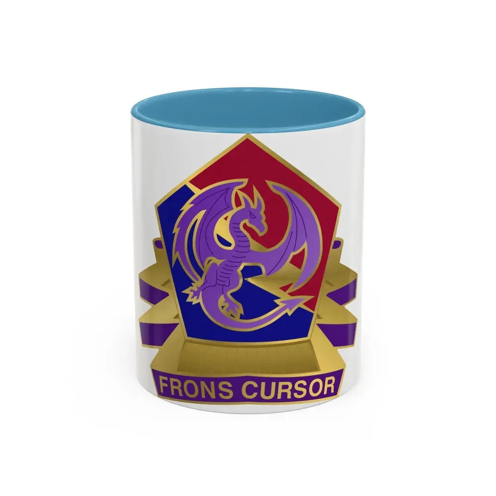 304 Information Operations Battalion (U.S. Army) Accent Coffee Mug 11oz Light Blue - Go Mug Yourself