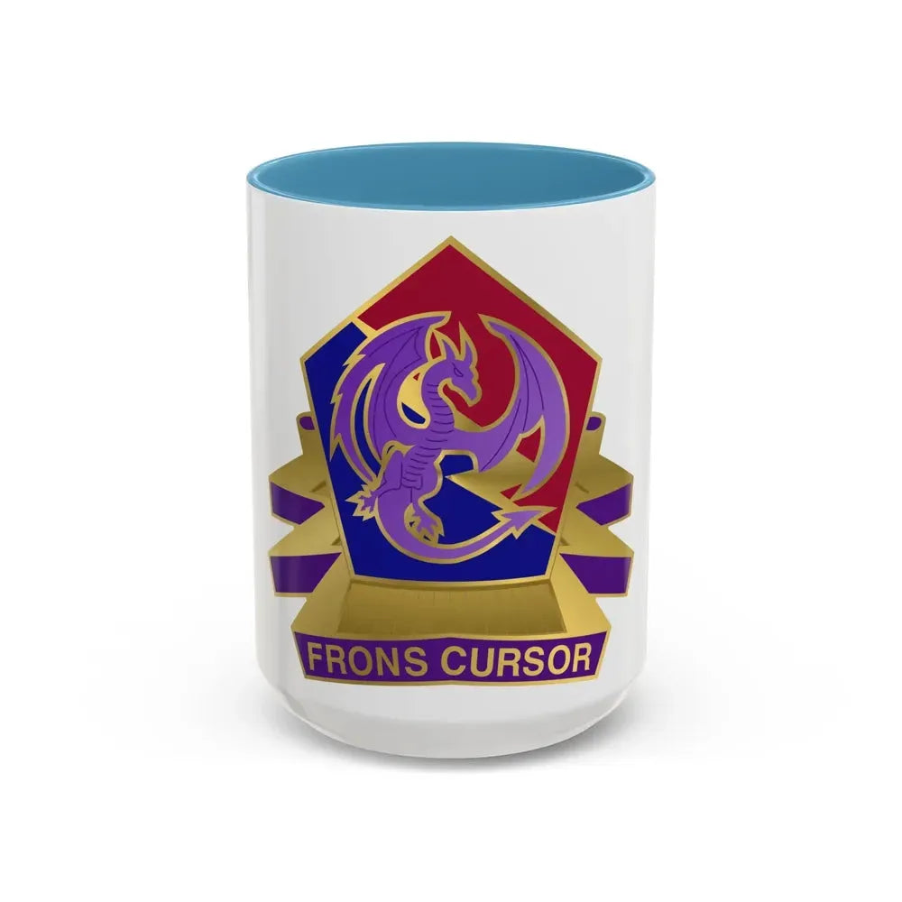 304 Information Operations Battalion (U.S. Army) Accent Coffee Mug 15oz Light Blue - Go Mug Yourself