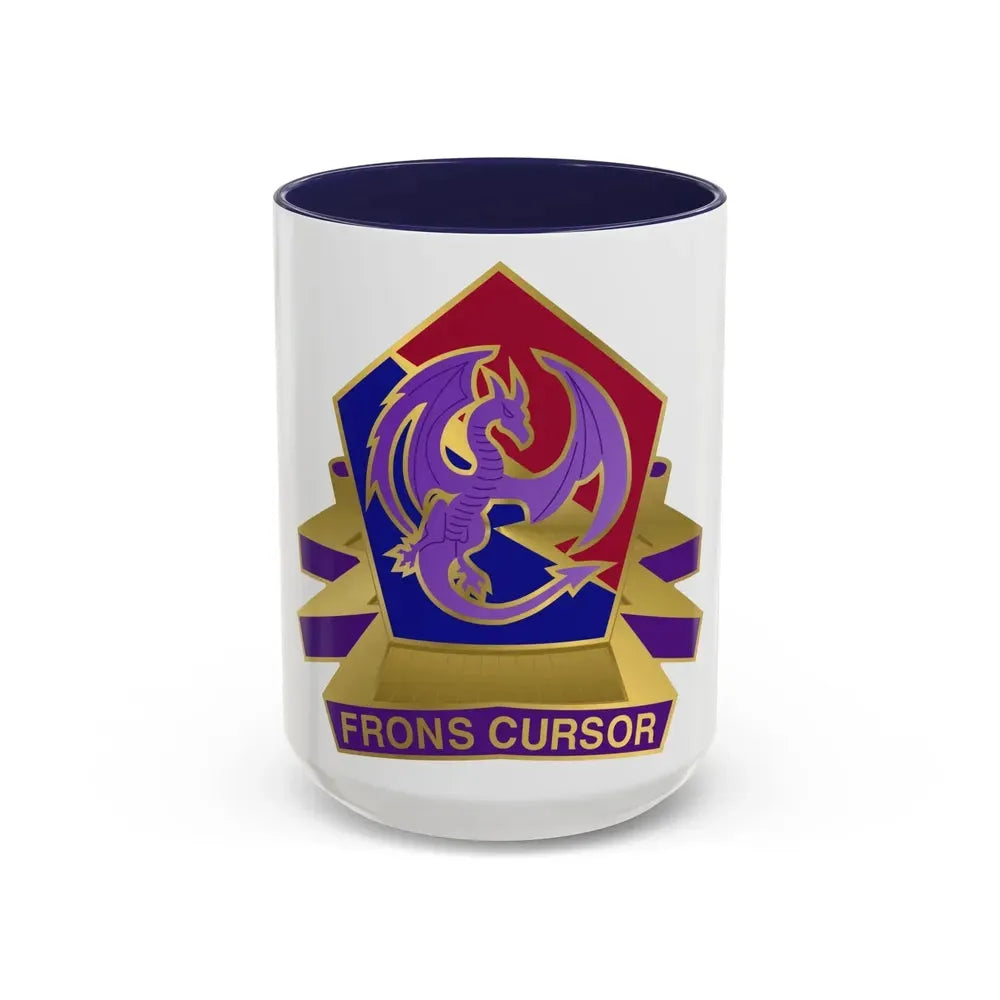 304 Information Operations Battalion (U.S. Army) Accent Coffee Mug 15oz Navy - Go Mug Yourself