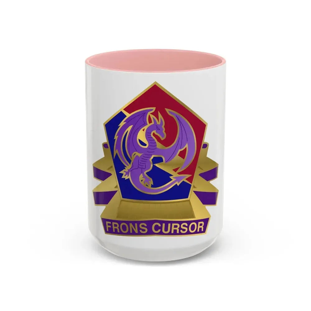 304 Information Operations Battalion (U.S. Army) Accent Coffee Mug 15oz Pink - Go Mug Yourself
