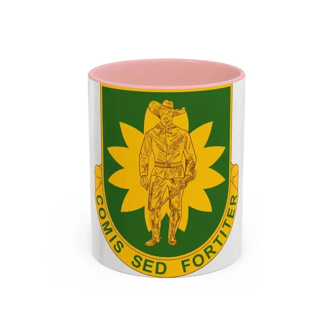 304 Military Police Battalion (U.S. Army) Accent Coffee Mug 11oz Pink - Go Mug Yourself