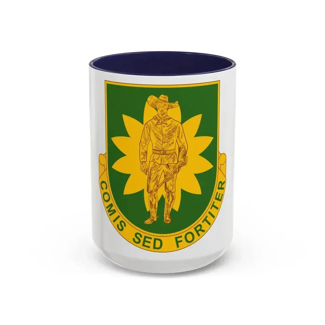 304 Military Police Battalion (U.S. Army) Accent Coffee Mug 15oz Navy - Go Mug Yourself