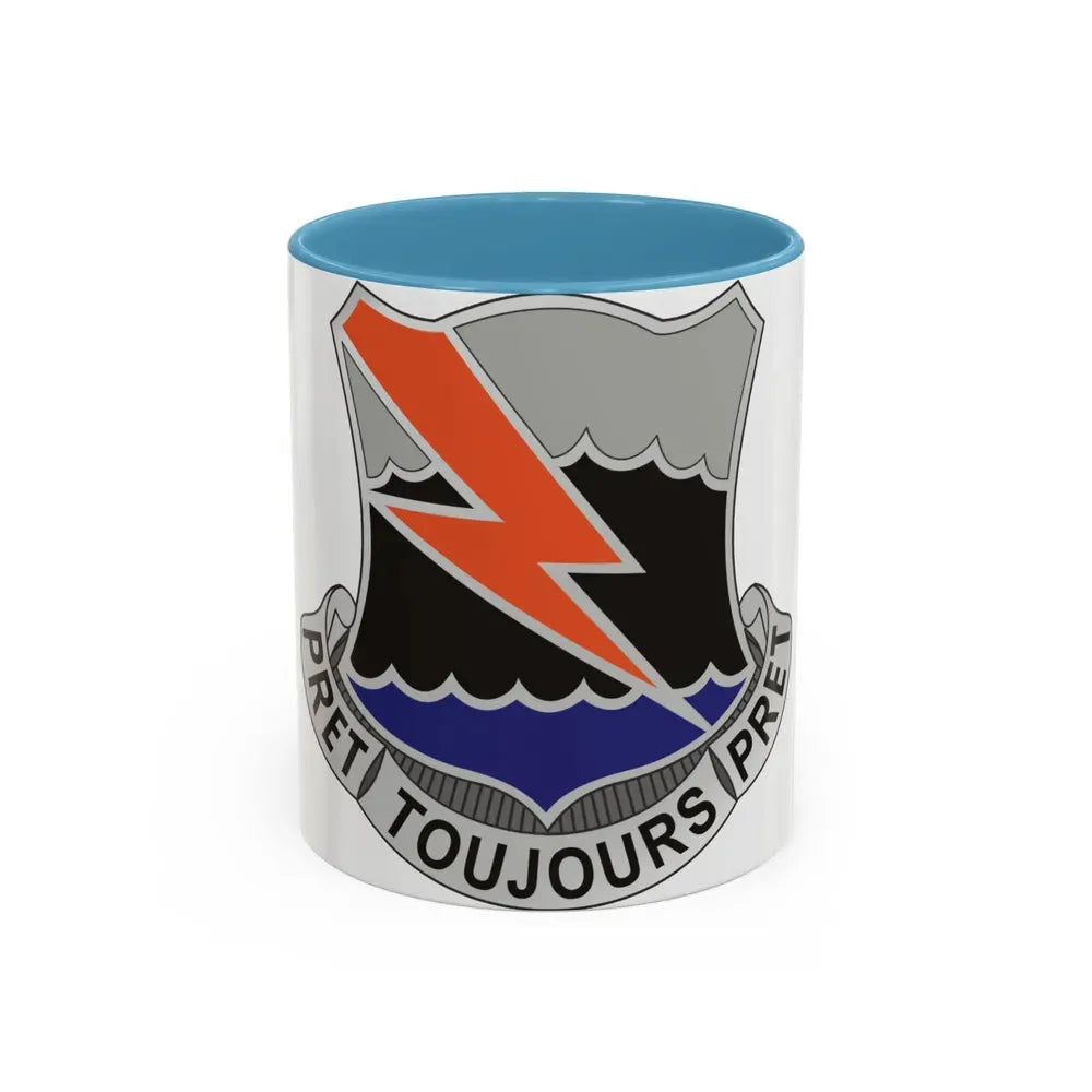 304 Signal Battalion (U.S. Army) Accent Coffee Mug 11oz Light Blue - Go Mug Yourself
