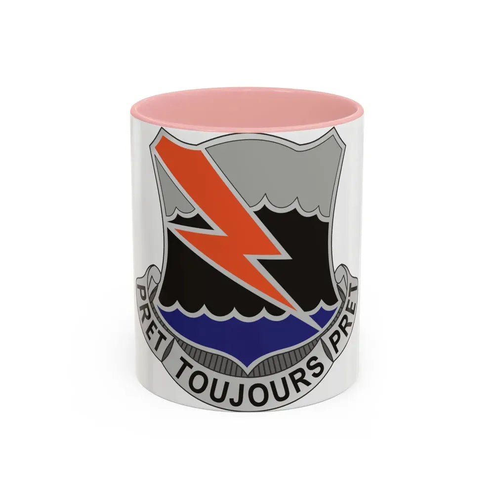 304 Signal Battalion (U.S. Army) Accent Coffee Mug 11oz Pink - Go Mug Yourself