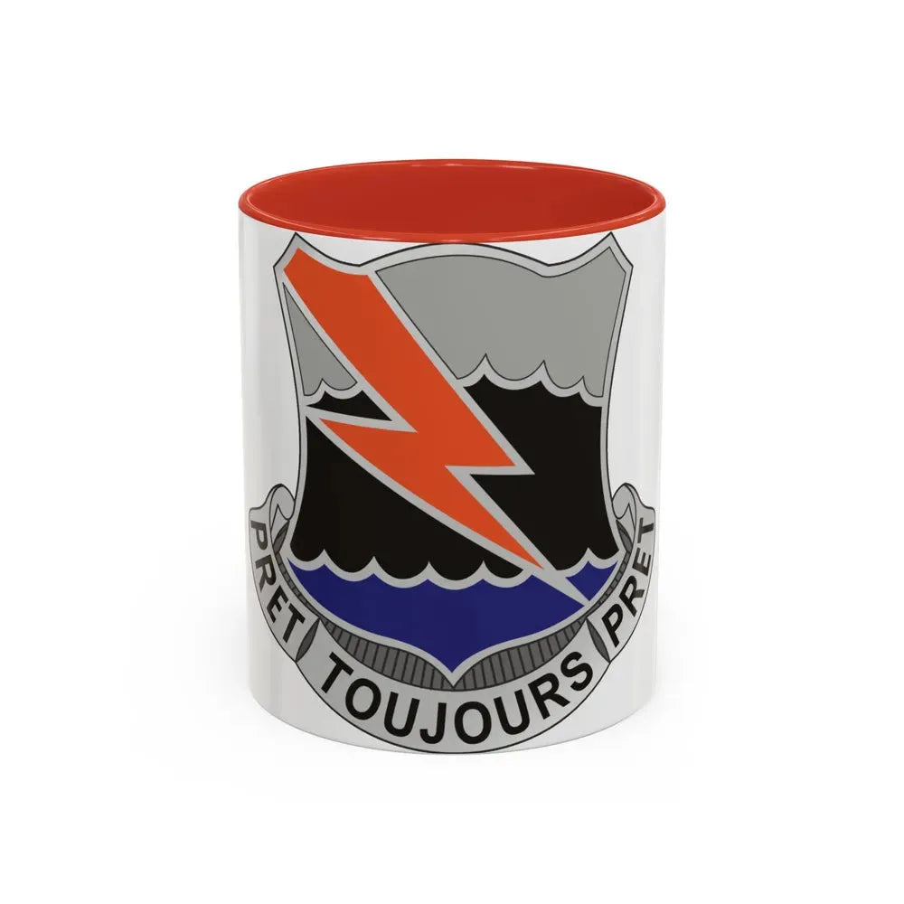 304 Signal Battalion (U.S. Army) Accent Coffee Mug 11oz Red - Go Mug Yourself
