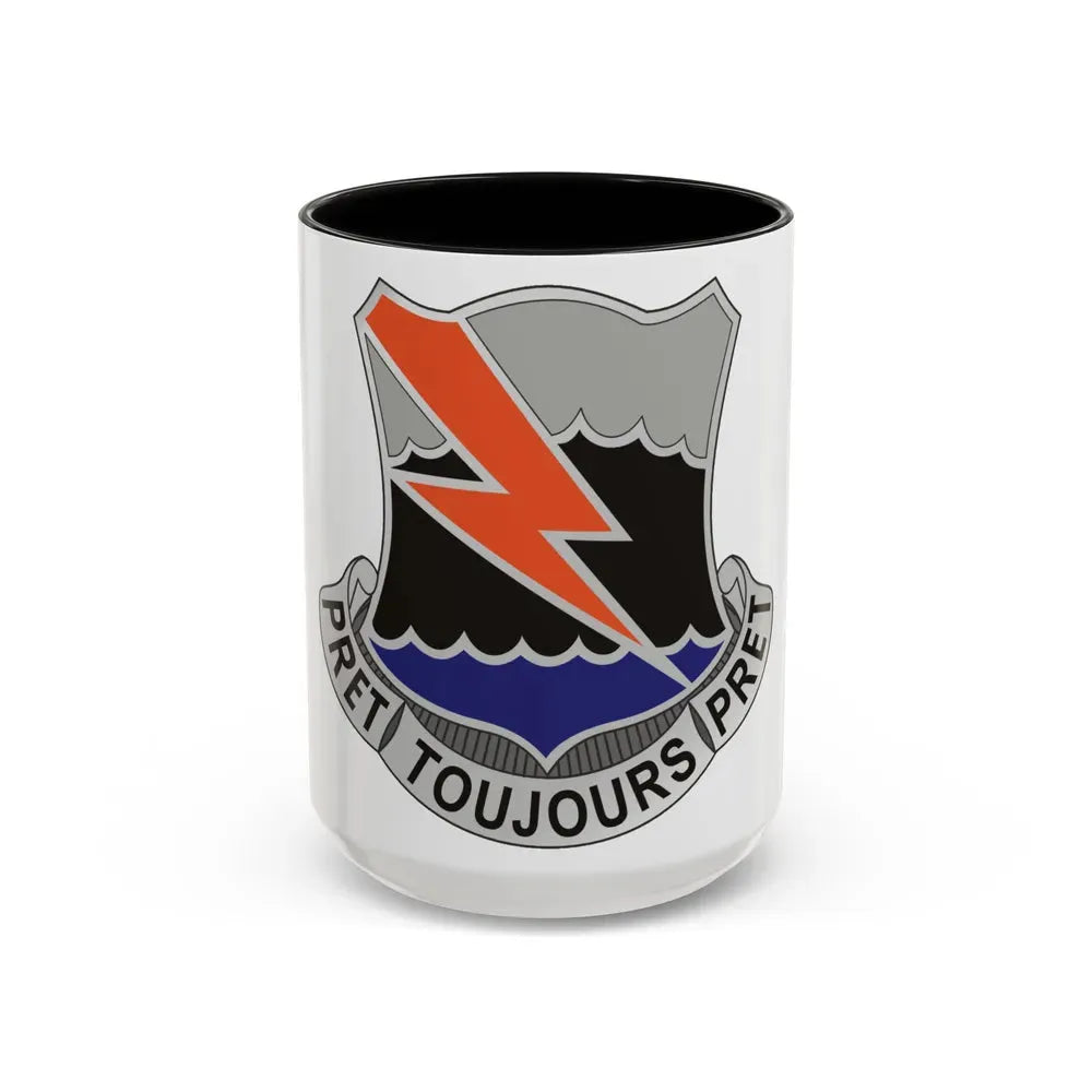 304 Signal Battalion (U.S. Army) Accent Coffee Mug 15oz Black - Go Mug Yourself