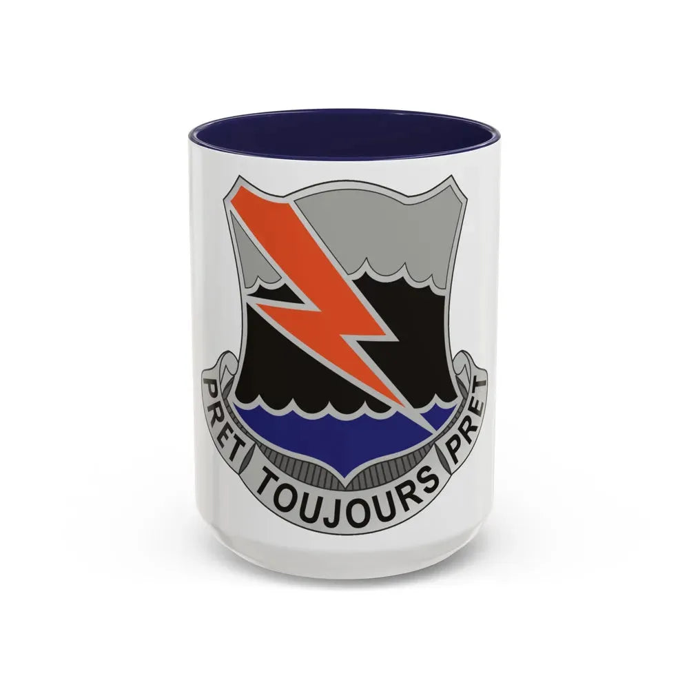 304 Signal Battalion (U.S. Army) Accent Coffee Mug 15oz Navy - Go Mug Yourself