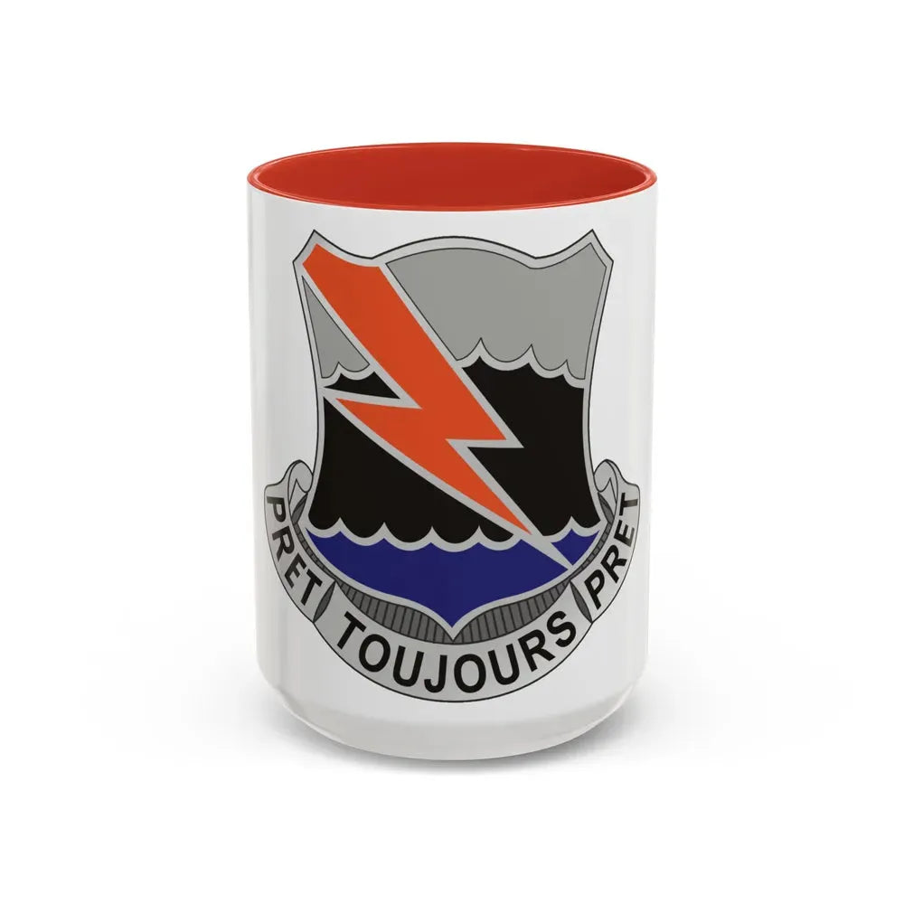304 Signal Battalion (U.S. Army) Accent Coffee Mug 15oz Red - Go Mug Yourself