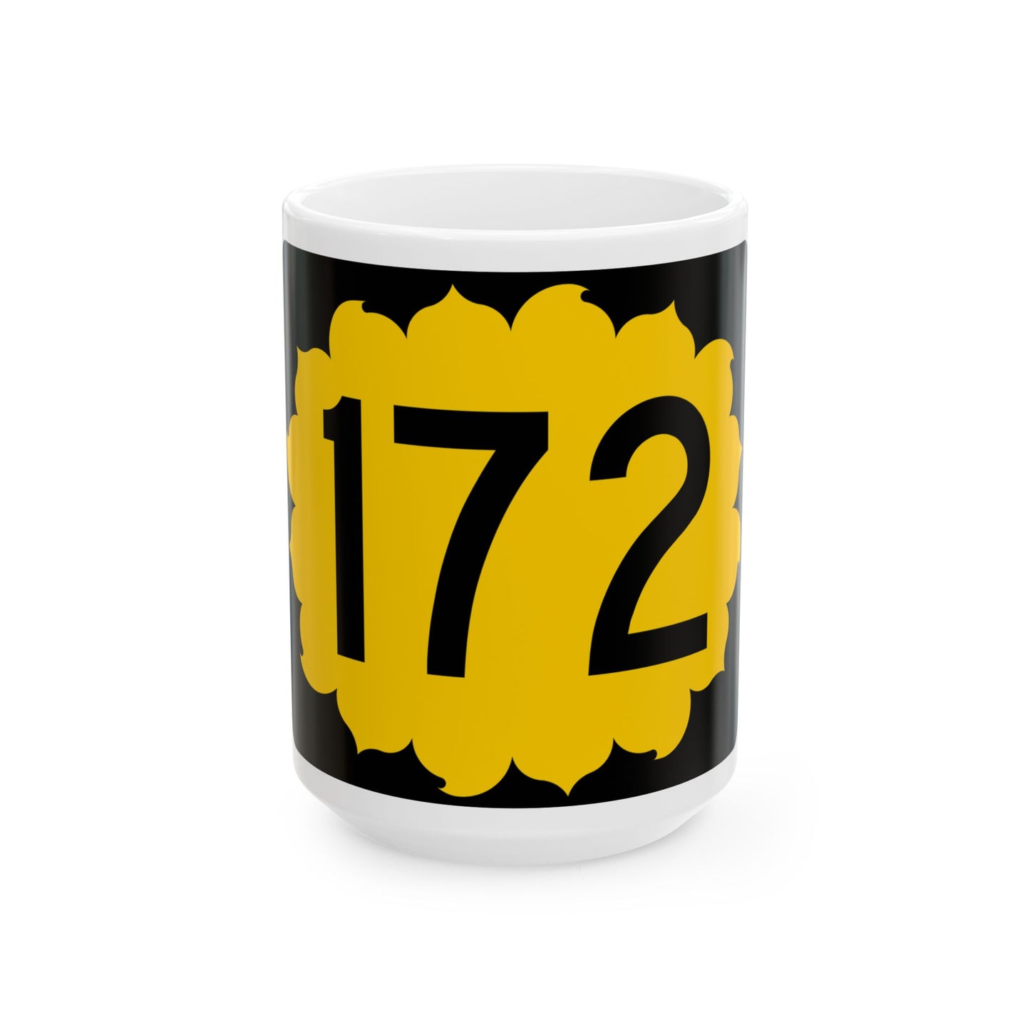K-172 (Kansas) (Road Sign) White Coffee Mug