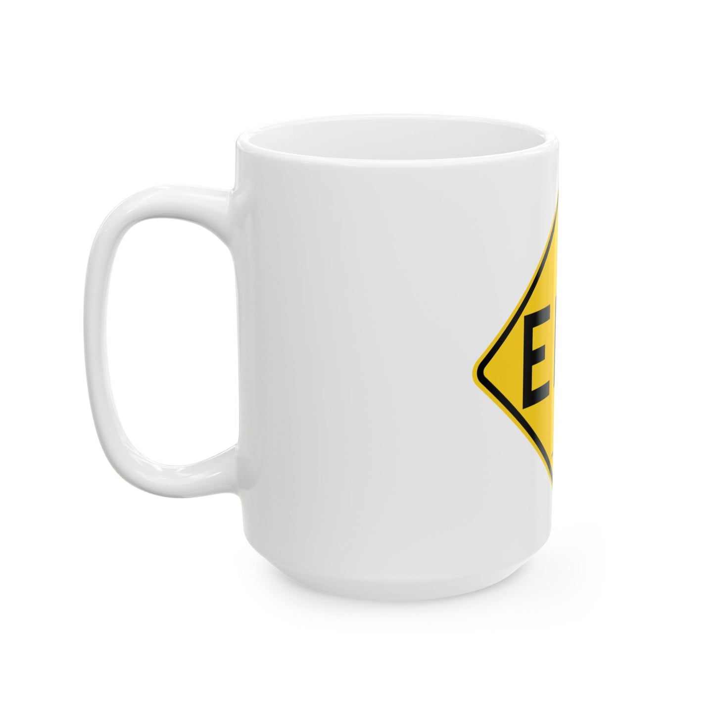 NYCDOT W14-5 (New York) (Road Sign) White Coffee Mug