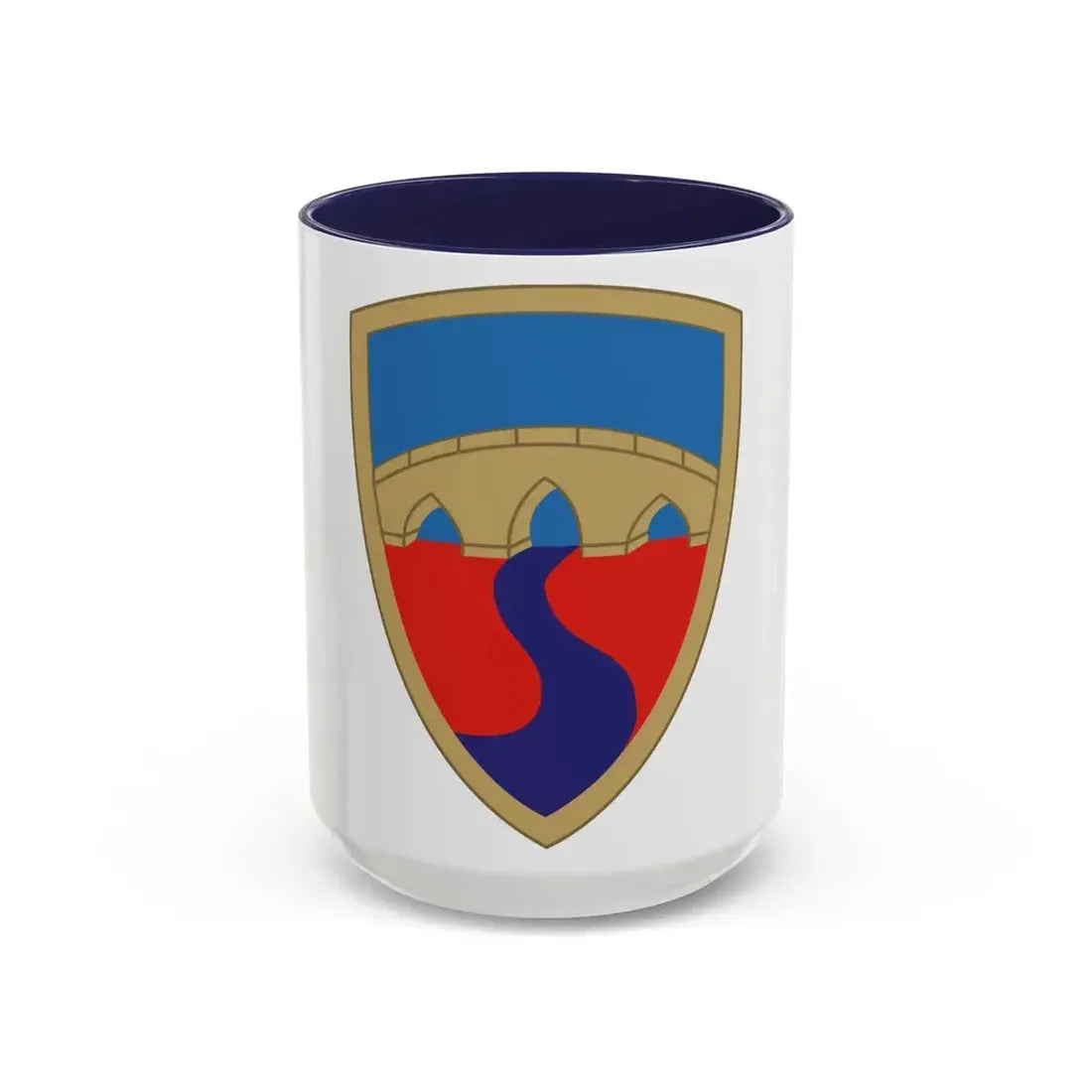 304th Sustainment Brigade (U.S. Army) Accent Coffee Mug 15oz Navy - Go Mug Yourself