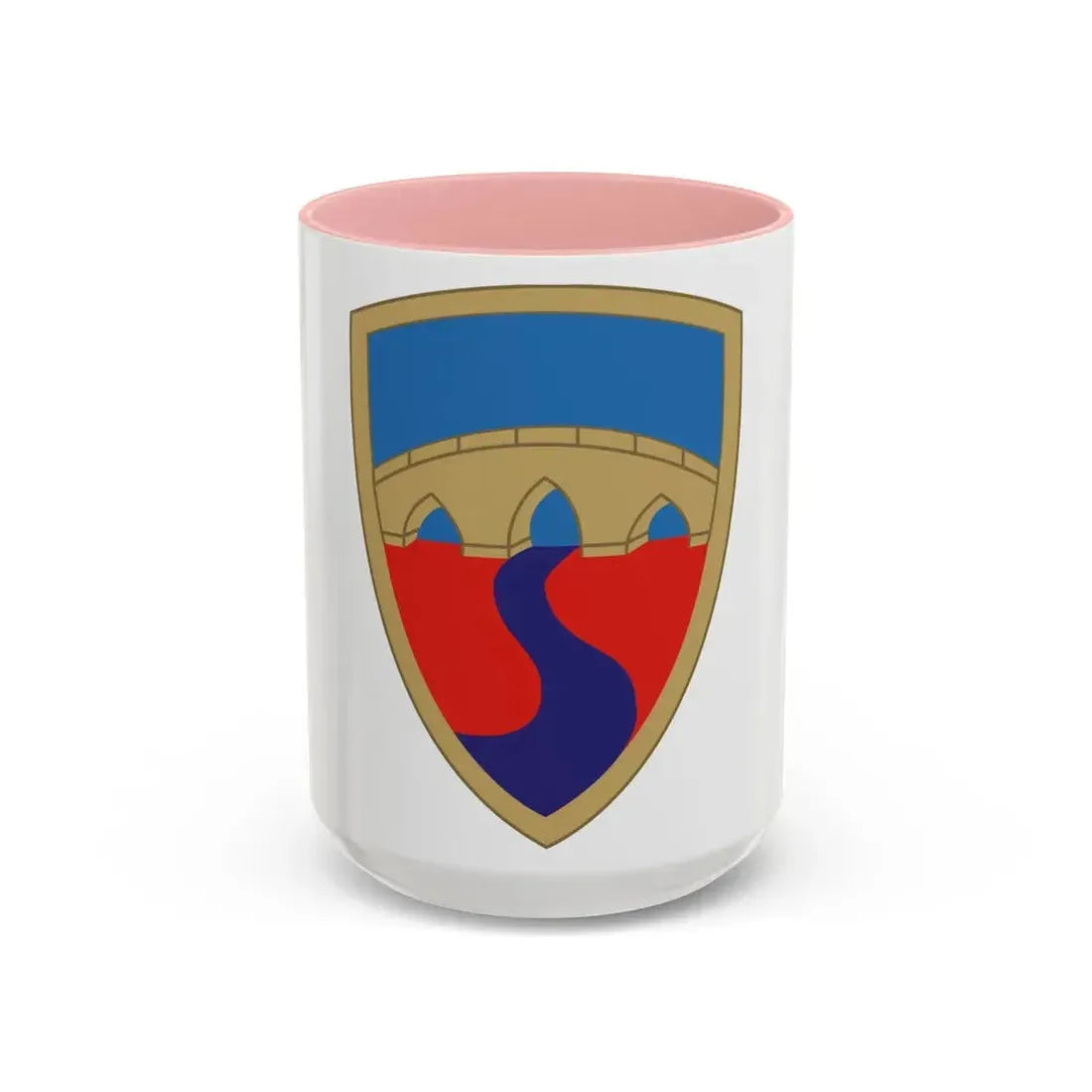 304th Sustainment Brigade (U.S. Army) Accent Coffee Mug 15oz Pink - Go Mug Yourself