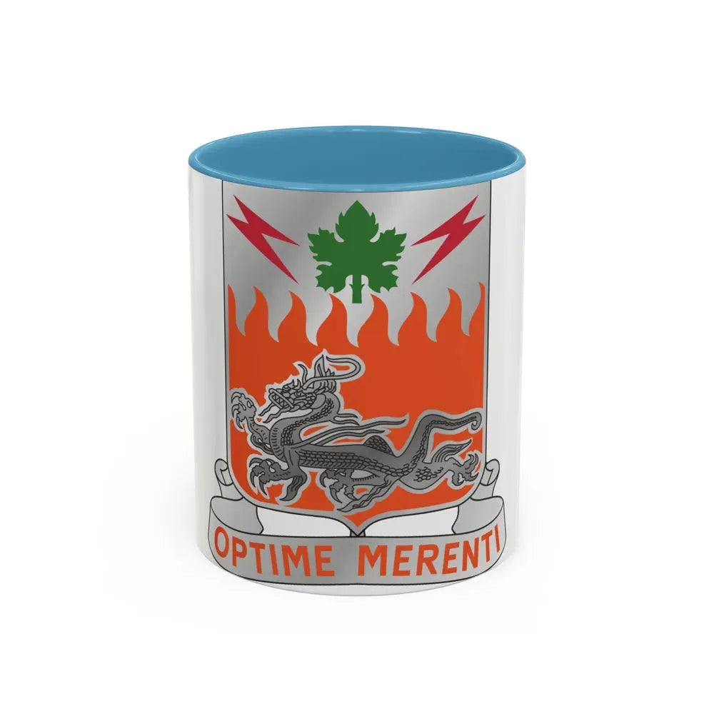 307 Signal Battalion (U.S. Army) Accent Coffee Mug 11oz Light Blue - Go Mug Yourself